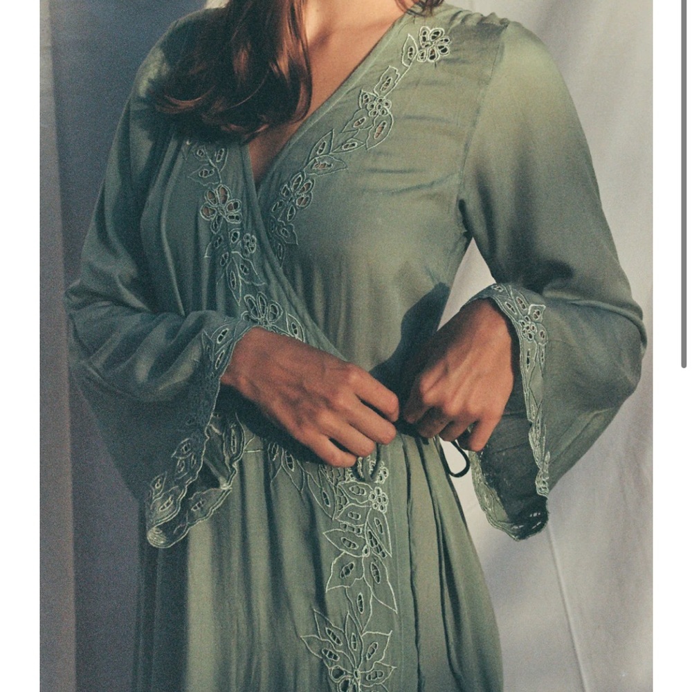 Sabia kimono shell wrap dress
